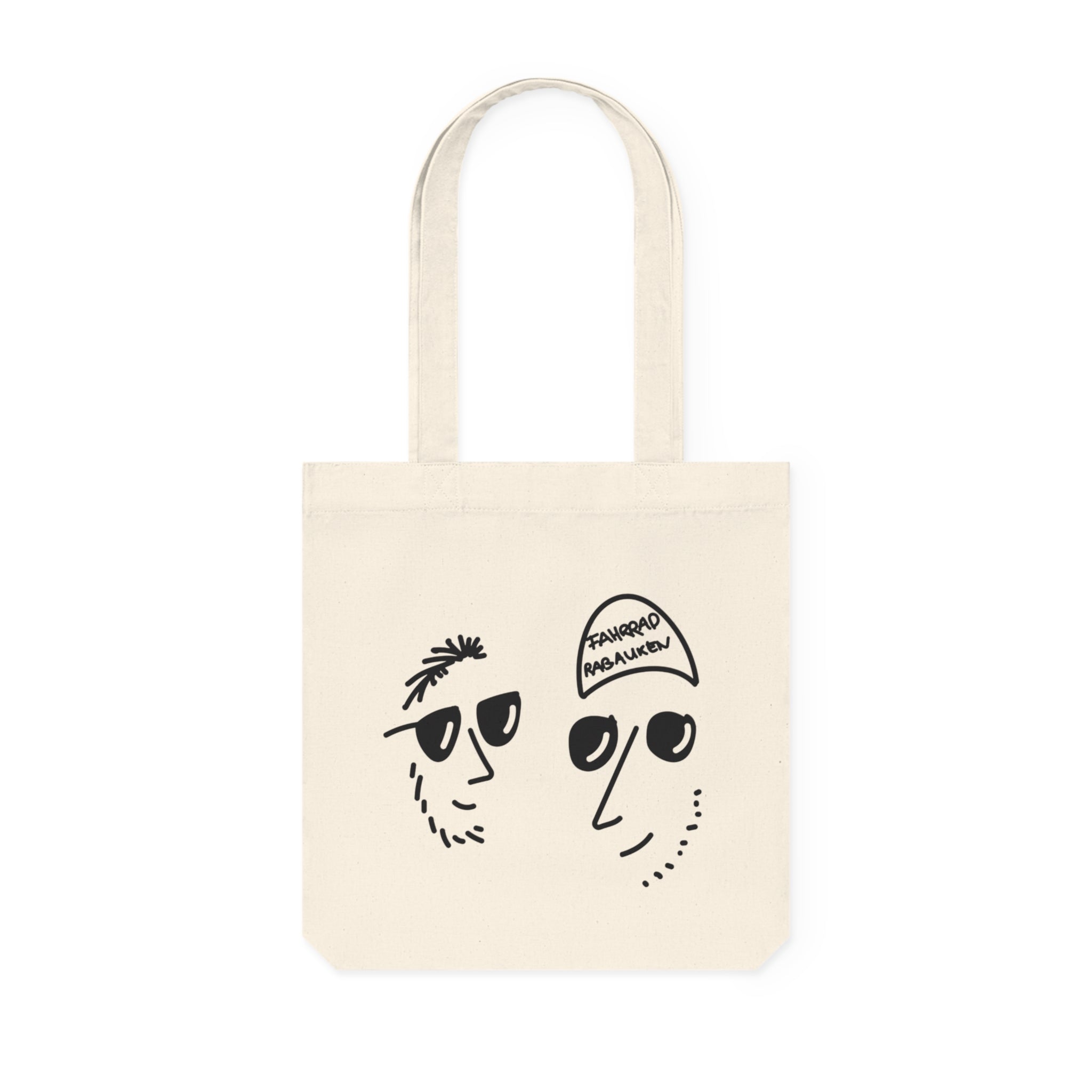 Eco-Friendly Shopping Bag Hand-Drawn Rabauken-Design Tote, Beach Bag