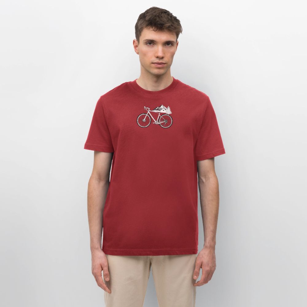Relaxed Fit Unisex Organic T-Shirt Gravel - red earth