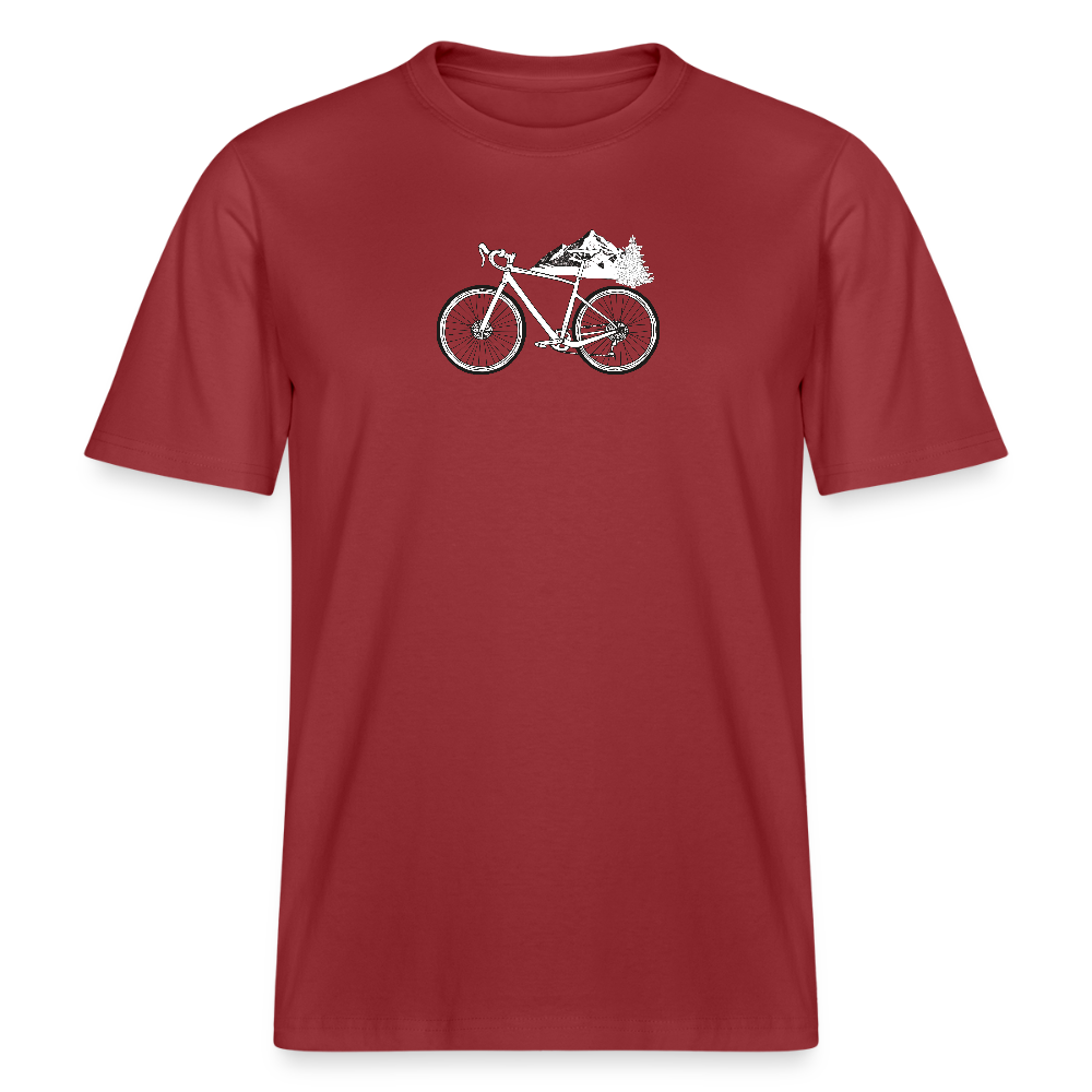 Relaxed Fit Unisex Organic T-Shirt Gravel - red earth