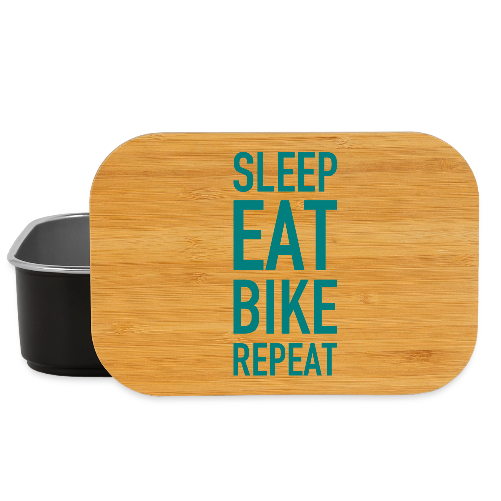Lunch Box Sleep eat bike repeat - Schwarz