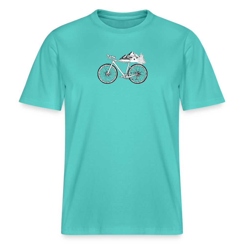 Relaxed Fit Unisex Organic T-Shirt Gravel - pool blue