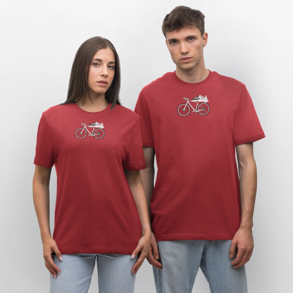 Relaxed Fit Unisex Organic T-Shirt Gravel - red earth