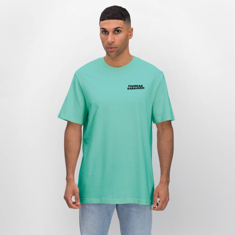 Organic T-Shirt Fahrradrabauken - pool blue