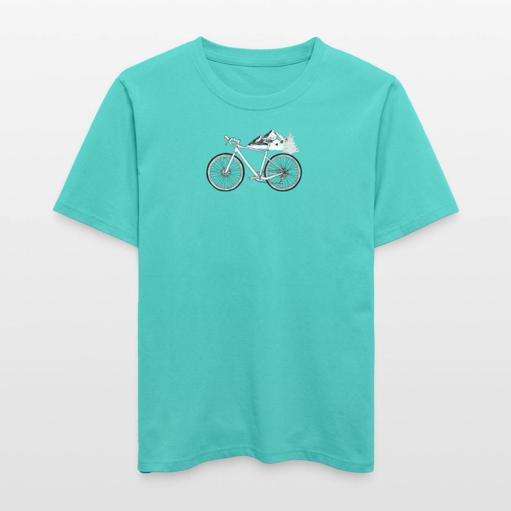 Relaxed Fit Unisex Organic T-Shirt Gravel - pool blue