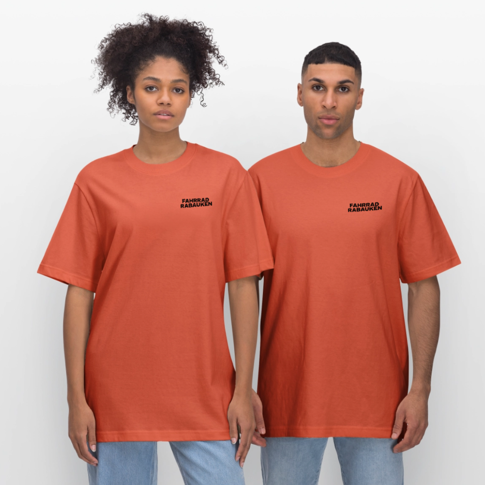 Organic T-Shirt Fahrradrabauken - light red