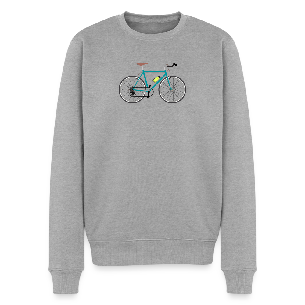 Unisex Premium Pullover Fahrrad - Grau meliert