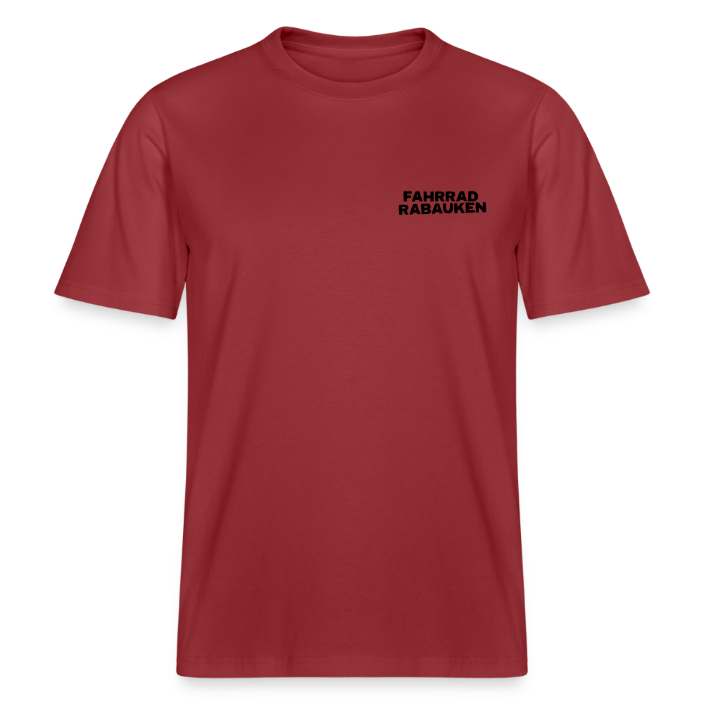 Organic T-Shirt Fahrradrabauken - red earth