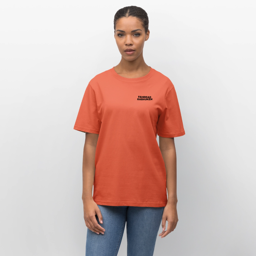 Organic T-Shirt Fahrradrabauken - light red