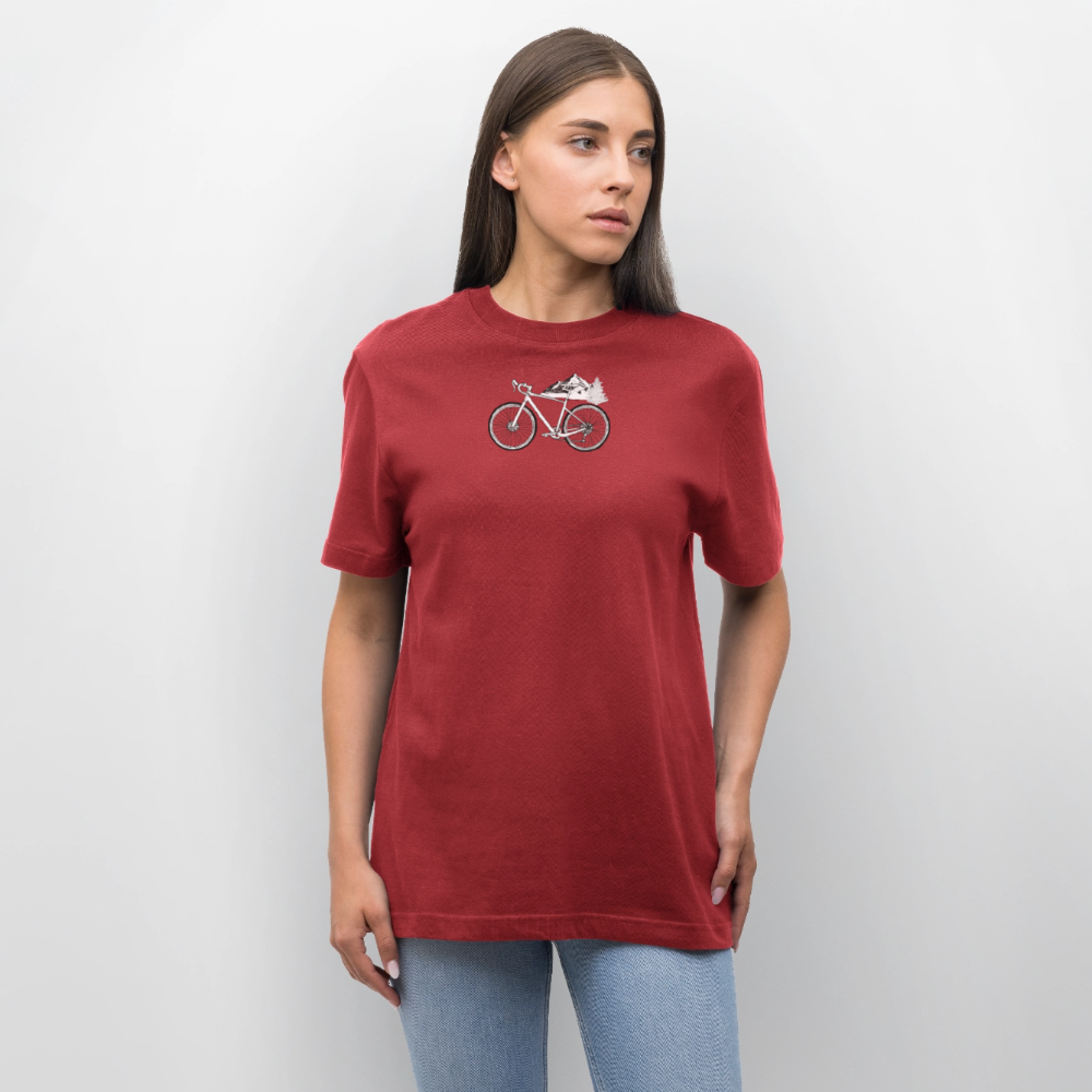 Relaxed Fit Unisex Organic T-Shirt Gravel - red earth