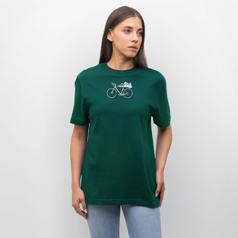 Relaxed Fit Unisex Organic T-Shirt Gravel - forest