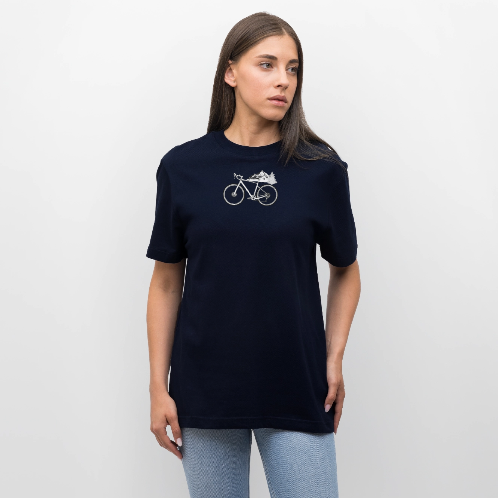 Relaxed Fit Unisex Organic T-Shirt Gravel - french navy