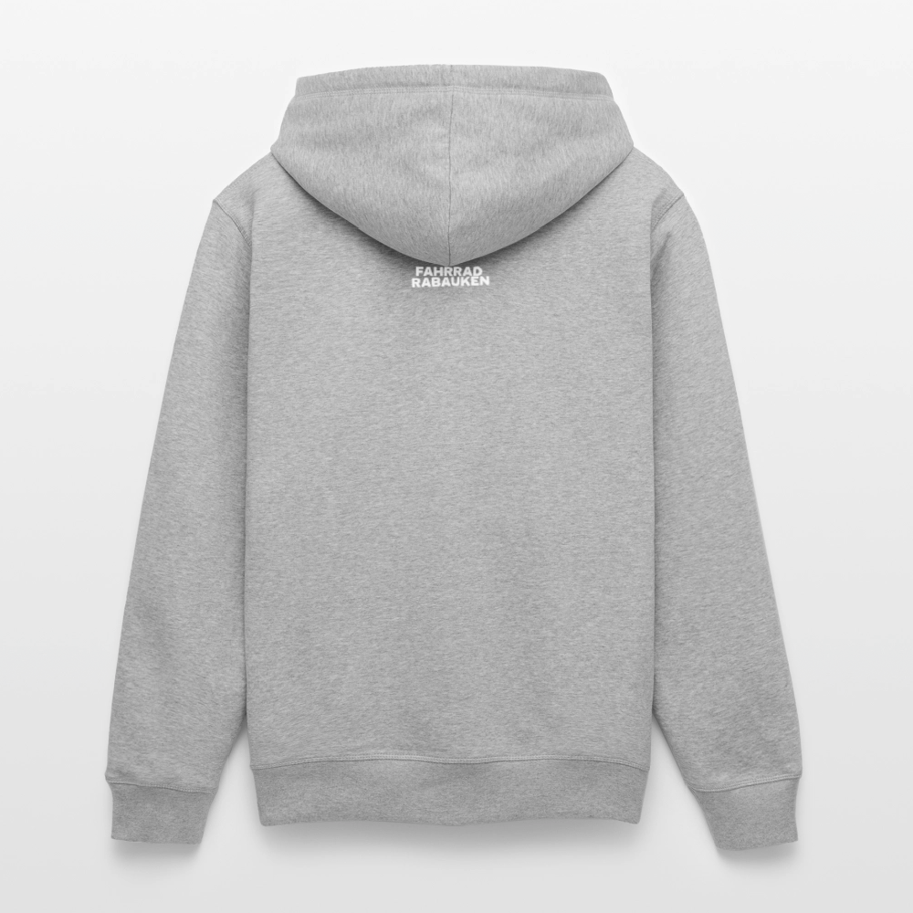 Relaxed Fit Unisex Organic T-Shirt Oldschool Bikepacking - Grau meliert