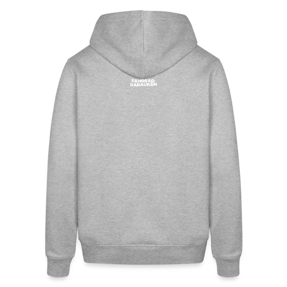 Relaxed Fit Unisex Organic T-Shirt Oldschool Bikepacking - Grau meliert