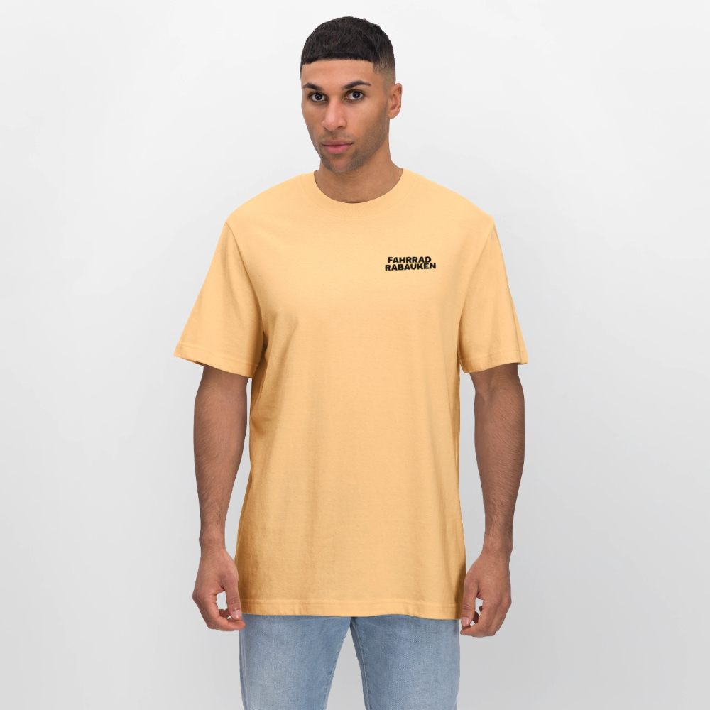 Organic T-Shirt Fahrradrabauken - washed yellow