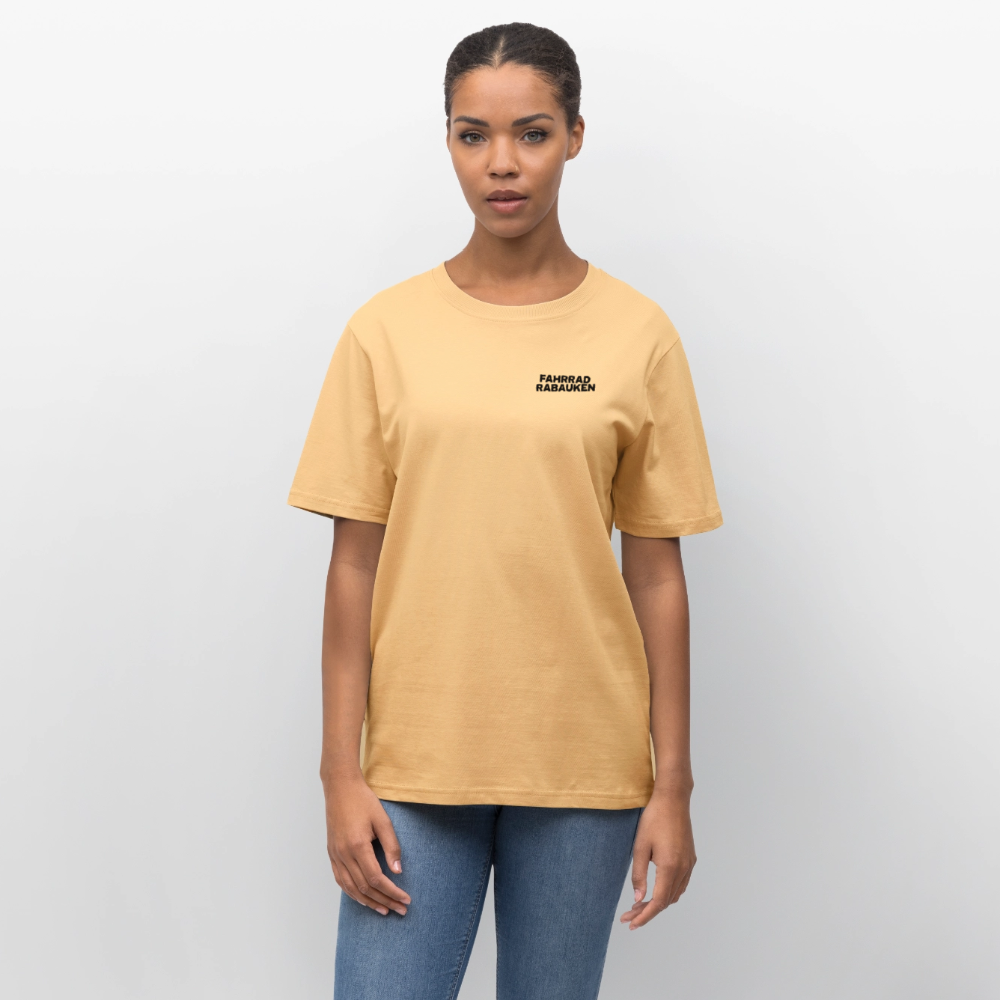 Organic T-Shirt Fahrradrabauken - washed yellow