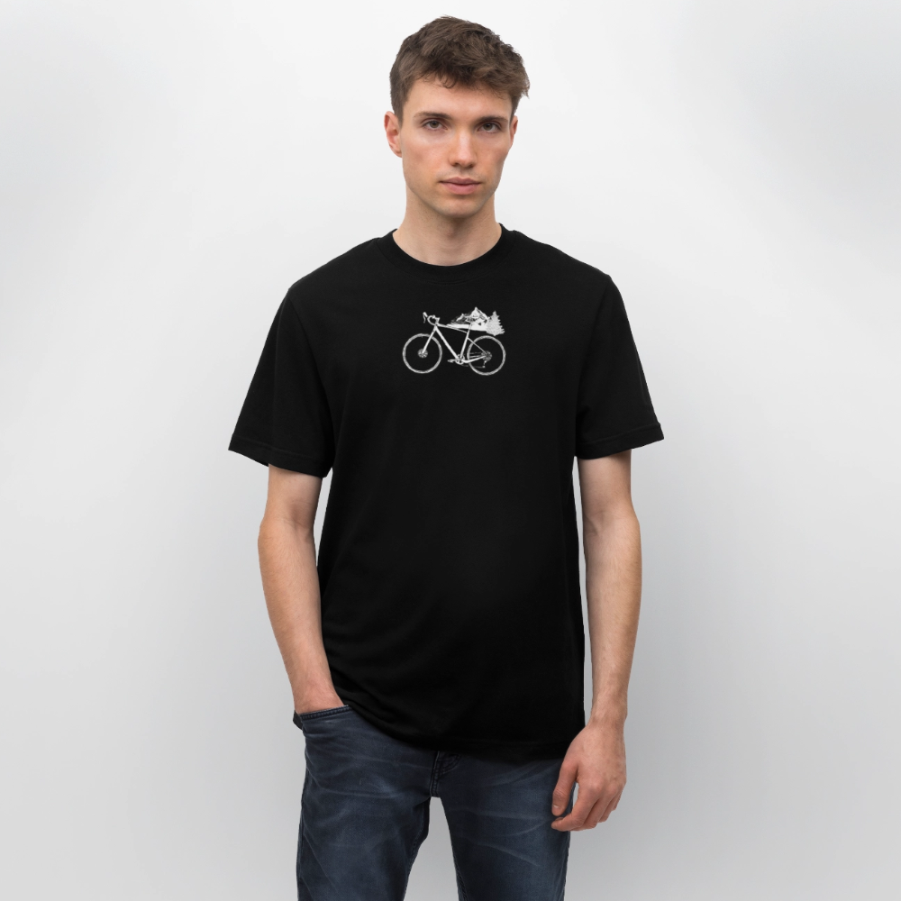 Relaxed Fit Unisex Organic T-Shirt Gravel - black